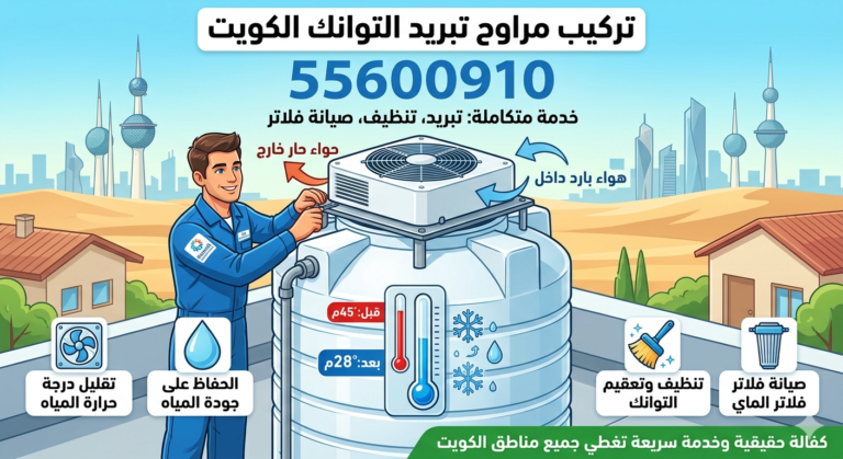 تركيب مراوح تبريد التوانك الكويت 55600910