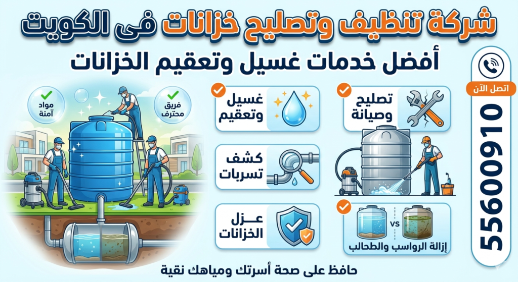 شركة تنظيف وتصليح خزانات فى الكويت