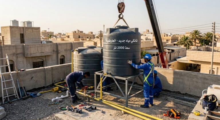 تركيب تانكي ماء جديد العارضية