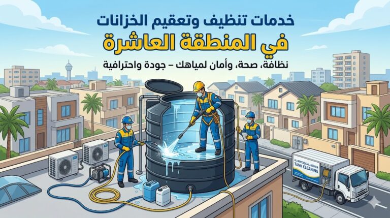 تنظيف خزانات المنطقة العاشرة