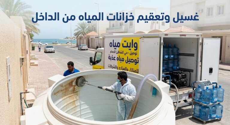 غسيل تانكي الماء من الداخل