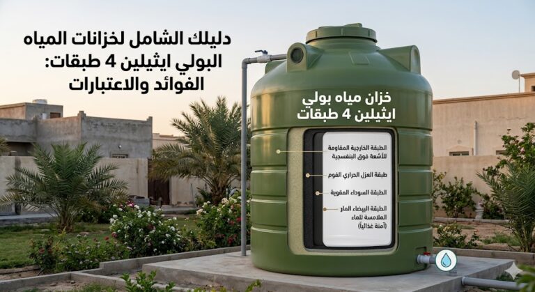 تانكي ماء بولي ايثيلين 4 طبقات